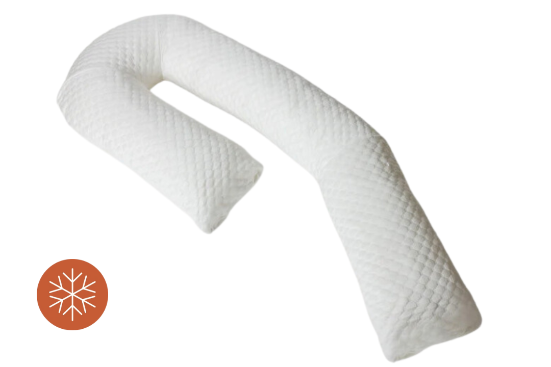 Taie rafraîchissante pour oreiller de corps thérapeutique