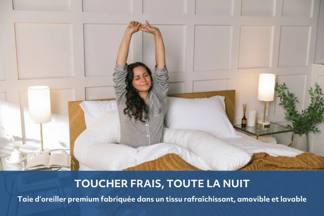 Taie rafraîchissante pour oreiller de corps thérapeutique