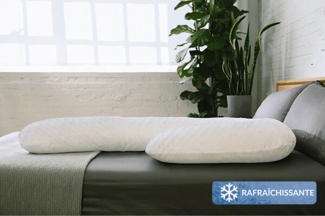 Taie rafraîchissante pour oreiller de corps thérapeutique